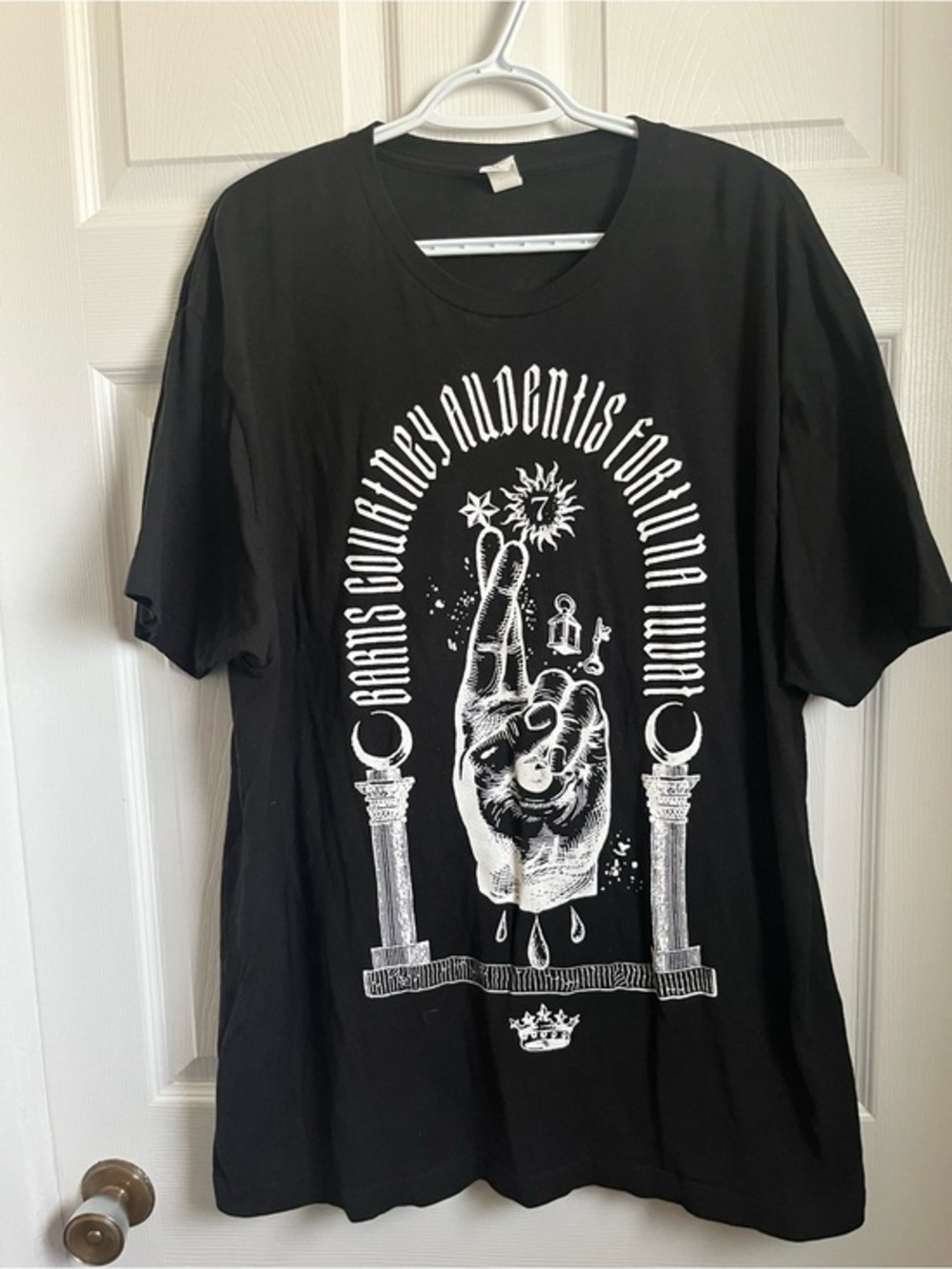 NWOT Barns Courtney Audentis Fortuna T-Shirt Tee Tultex Black XL Men music band